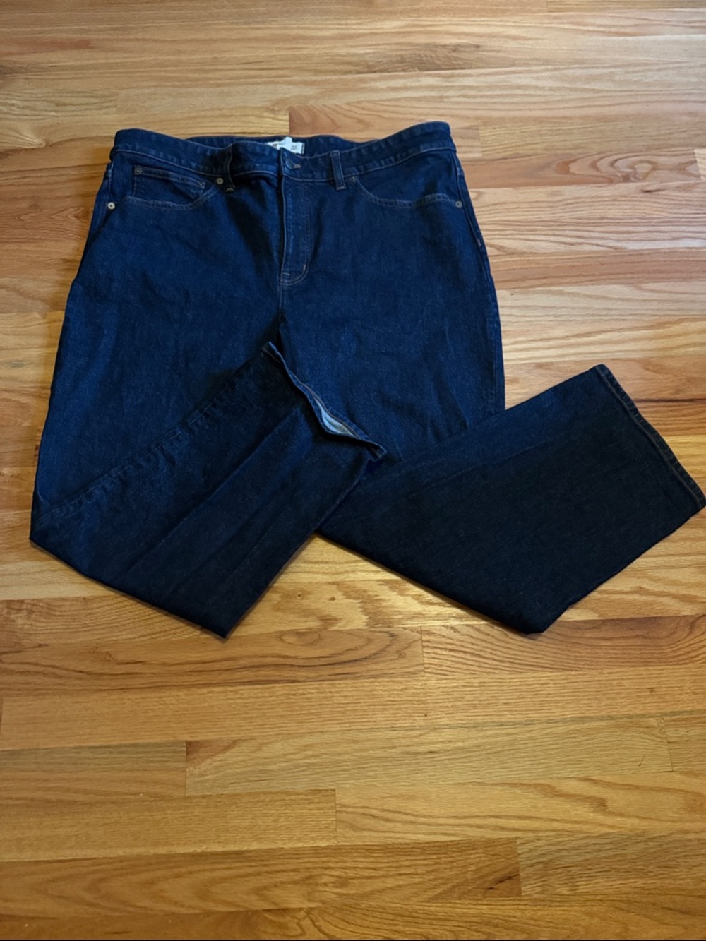 Madewell Women’s 90s Straight Jeans in Deep Indigo Size 18W